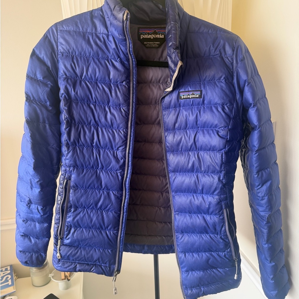 Patagonia Women’s Vibrant Blue Puffer Jacket